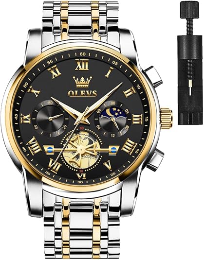OLEVS Men Watches Square Business Dress
